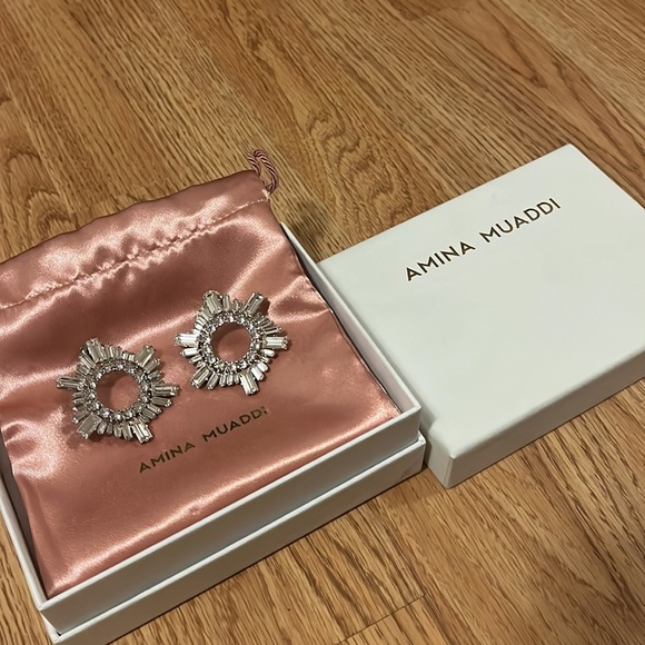 Amina Muaddi Crystal Earrings - Picture 3 of 3